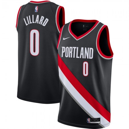 Dres Portland Trail Blazers Damian Lillard 0 2020-21 Nike Icon Edition Swingman